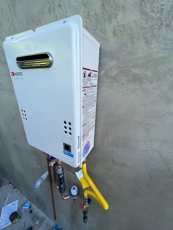 Tankless water heater installation for Mason homes